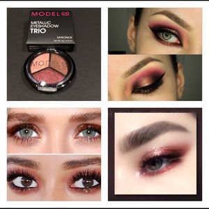 Model co pink eyeshadow trio